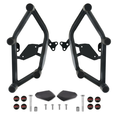 GP Kompozit Yamaha MT-25 2015-2026 Uyumlu Stunt Motor Koruma Demiri Siyah