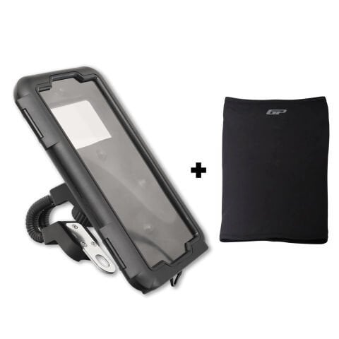 GP Kompozit TTR03 Universal Su Geçirmez Plastik Telefon Tutucu Siyah (1 Adet Boyunluk Buff Hediye)