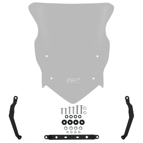 GP Kompozit TVS Raider 125 2021-2025 Uyumlu Ön Cam Füme