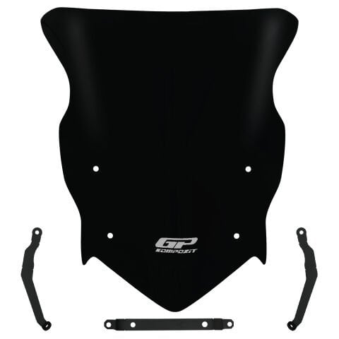 GP Kompozit TVS Raider 125 2021-2025 Uyumlu Ön Cam Siyah