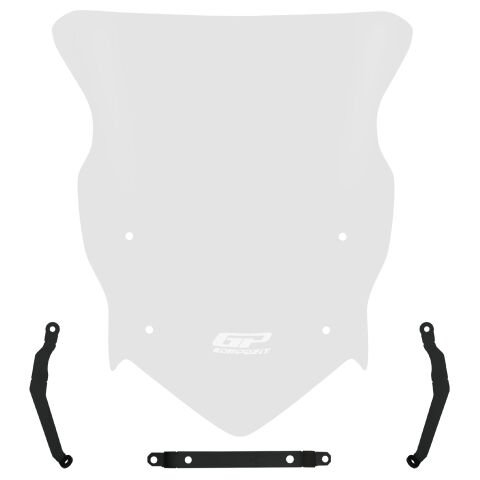 GP Kompozit TVS Raider 125 2021-2025 Uyumlu Ön Cam Şeffaf