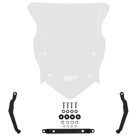 GP Kompozit TVS Raider 125 2021-2025 Uyumlu Ön Cam Şeffaf