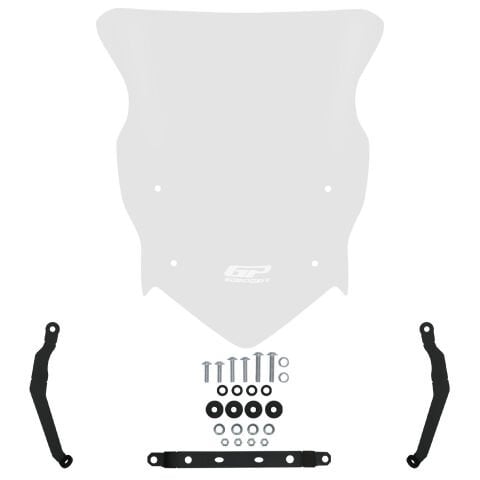 GP Kompozit TVS Raider 125 2021-2025 Uyumlu Ön Cam Şeffaf