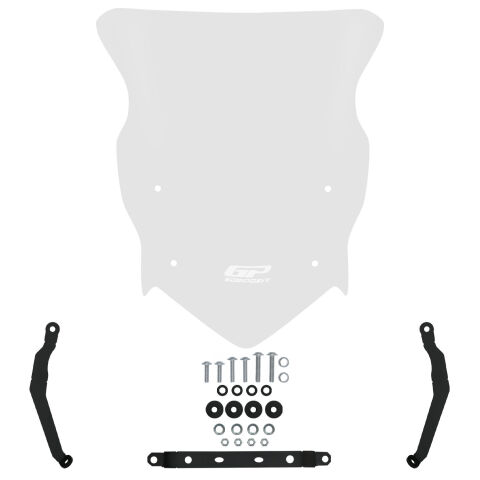 GP Kompozit TVS Raider 125 2021-2025 Uyumlu Ön Cam Şeffaf