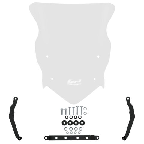 GP Kompozit TVS Raider 125 2021-2025 Uyumlu Ön Cam Şeffaf
