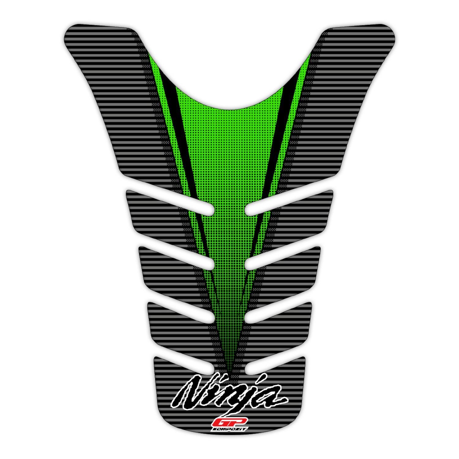 GP Kompozit Kawasaki Ninja 250 SL 2015 - 2016 Uyumlu Tank Pad Yeşil
