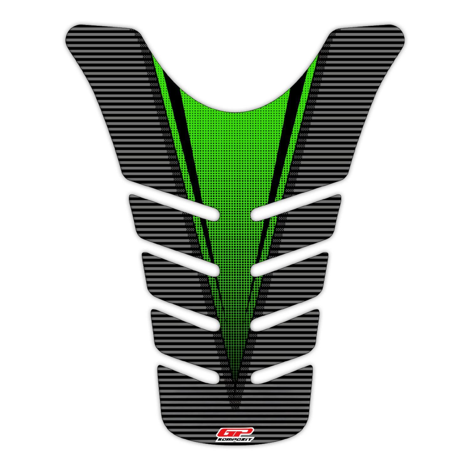 GP Kompozit Kawasaki Ninja 250 SL 2015 - 2016 Uyumlu Tank Pad Yeşil