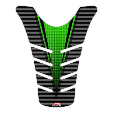 GP Kompozit Kawasaki Ninja 250 SL 2015 - 2016 Uyumlu Tank Pad Yeşil
