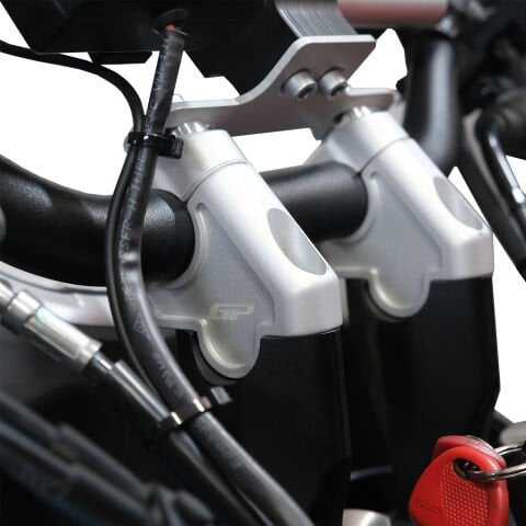 GP Kompozit CF Moto 450 MT 2024-2025 Uyumlu Gidon Yükseltme Gri