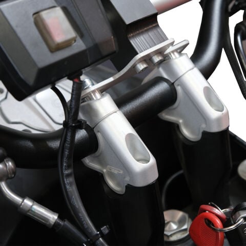 GP Kompozit CF Moto 450 MT 2024-2026 Uyumlu Gidon Yükseltme Gri