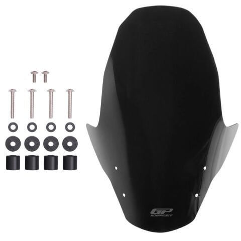 GP Kompozit RKS Newlight 125 Pro 2022-2024 Uyumlu Ön Cam Siyah