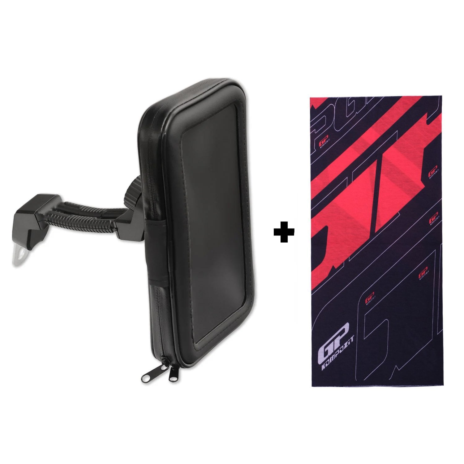 GP Kompozit TTR02 Universal Su Geçirmez Fermuarlı Telefon Tutucu Siyah (1 Adet Renkli Boyunluk Buff Hediye)