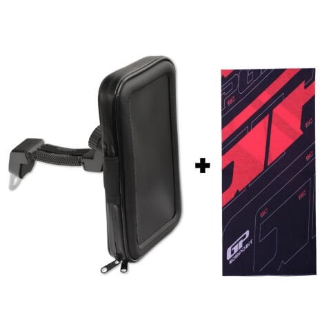 GP Kompozit TTR02 Universal Su Geçirmez Fermuarlı Telefon Tutucu Siyah (1 Adet Renkli Boyunluk Buff Hediye)