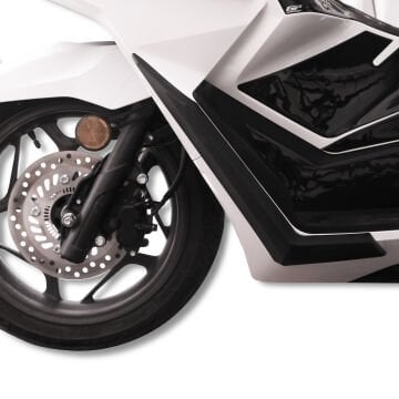 GP Kompozit Honda PCX 125 / 150 2025 Uyumlu Alt Bacak Koruma Siyah