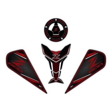 GP Kompozit Kawasaki Z 800 2013-2018 Uyumlu Tank Pad Kırmızı