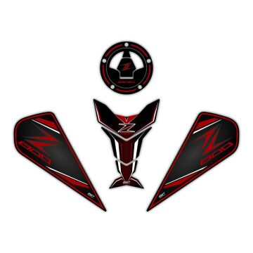GP Kompozit Kawasaki Z 800 2013-2018 Uyumlu Tank Pad Kırmızı