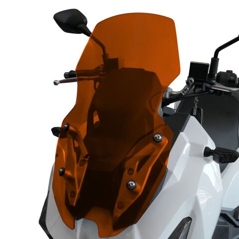 GP Kompozit SYM ADX 125 2023-2025 Uyumlu Kısa Ön Cam Turuncu