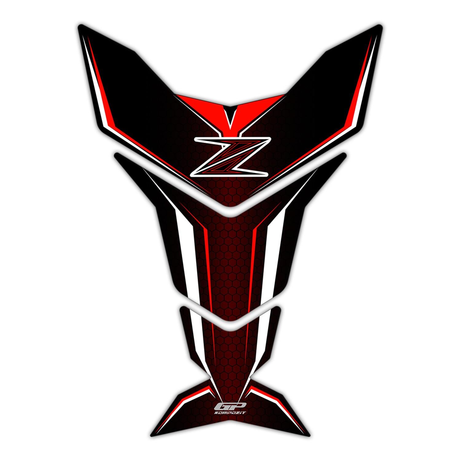 GP Kompozit Kawasaki Z Serisi 2007-2024 Uyumlu Tank Pad Bordo