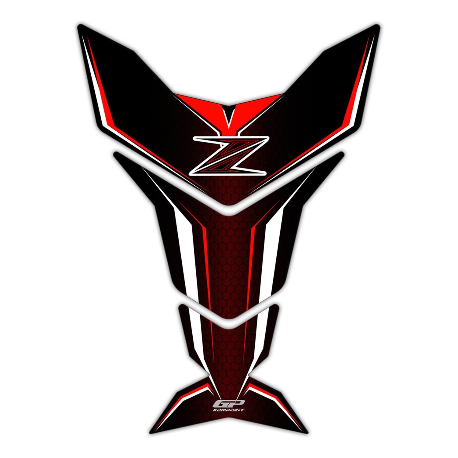 GP Kompozit Kawasaki Z Serisi 2007-2024 Uyumlu Tank Pad Bordo