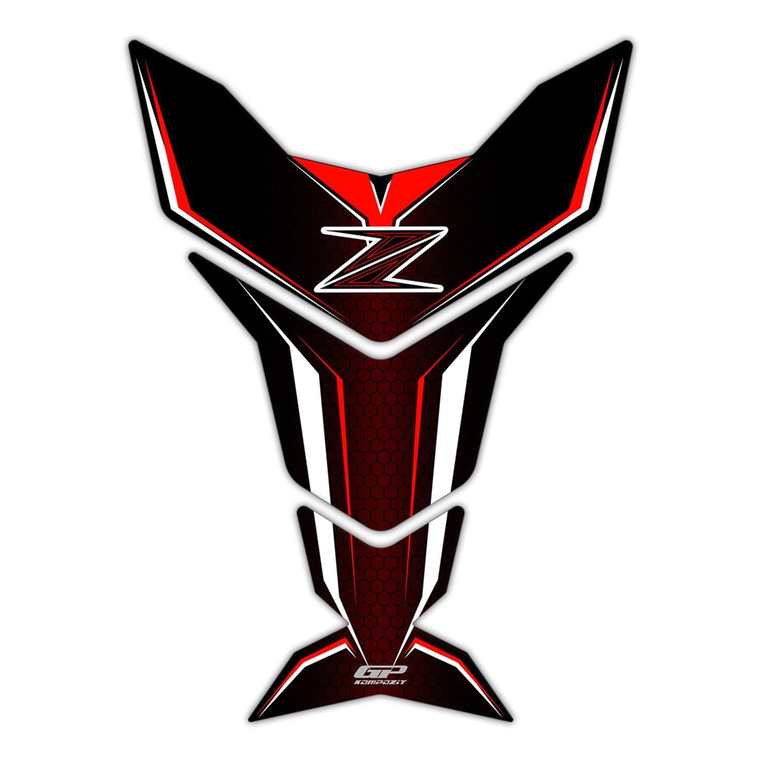 GP Kompozit Kawasaki Z Serisi 2007-2024 Uyumlu Tank Pad Bordo