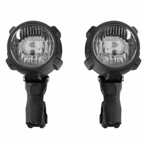 GP Kompozit Medium Universal Motosiklet Sis Farı Seti Siyah