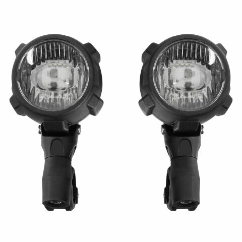 GP Kompozit Medium Universal Motosiklet Sis Farı Seti Siyah