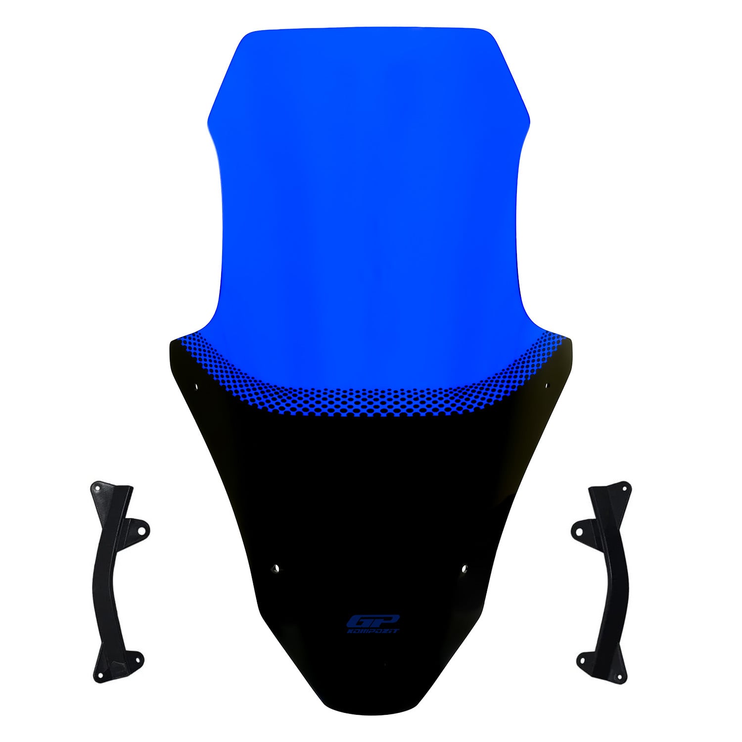 GP Kompozit Honda PCX 125 / 150 2025-2026 Uyumlu Baskılı Ön Cam Mavi