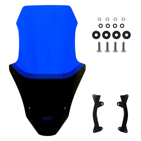 GP Kompozit Honda PCX 125 / 150 2025-2026 Uyumlu Baskılı Ön Cam Mavi