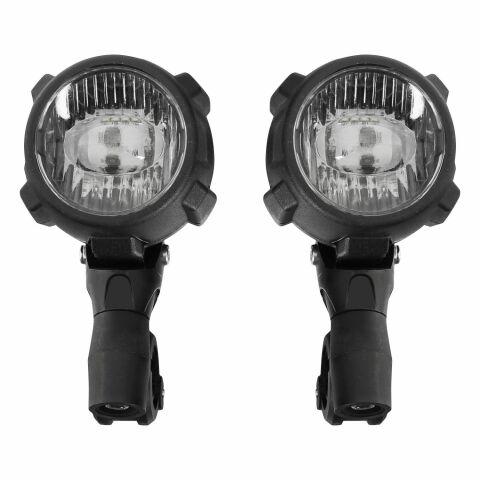 GP Kompozit Large Universal Motosiklet Sis Farı Seti Siyah