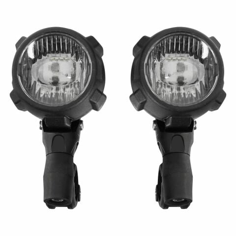 GP Kompozit Large Universal Motosiklet Sis Farı Seti Siyah