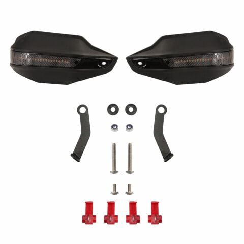 GP Kompozit Honda CRF250 Rally 2023-2025 Uyumlu Led Sinyalli Elcik Koruma Siyah