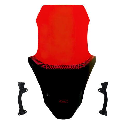 GP Kompozit Honda PCX 125 / 150 2025-2026 Uyumlu Baskılı Ön Cam Kırmızı