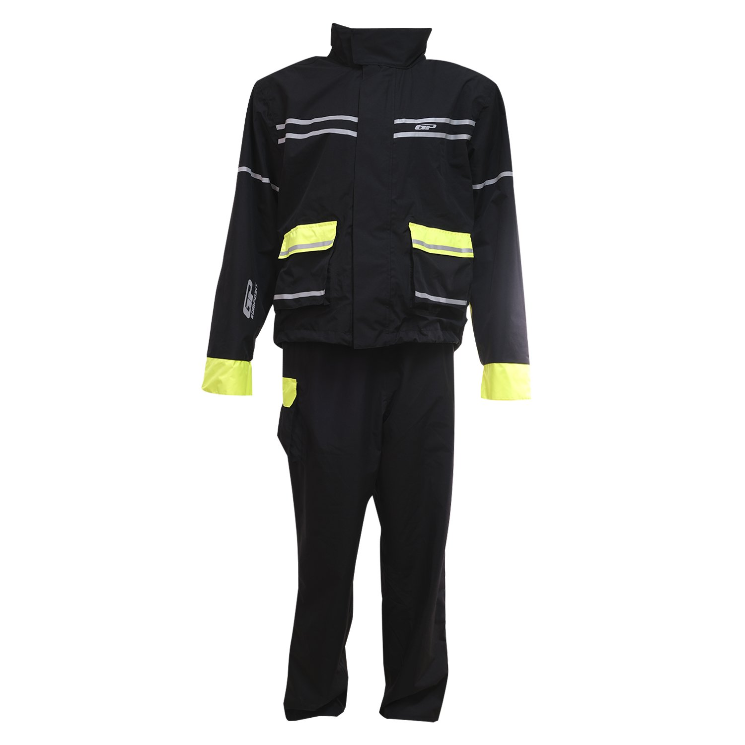 GP Kompozit YGM02 Motosiklet Alt Üst Takım Yağmurluk Siyah