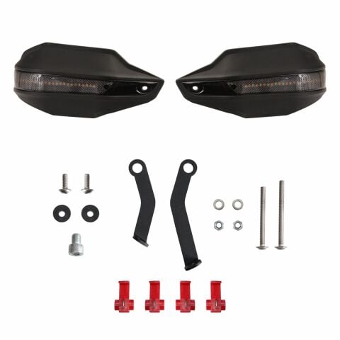 GP Kompozit Honda XL750L Transalp 2023-2024 Uyumlu Led Sinyalli Elcik Koruma Siyah