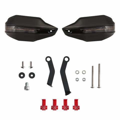 GP Kompozit Honda XL750L Transalp 2023-2024 Uyumlu Led Sinyalli Elcik Koruma Siyah