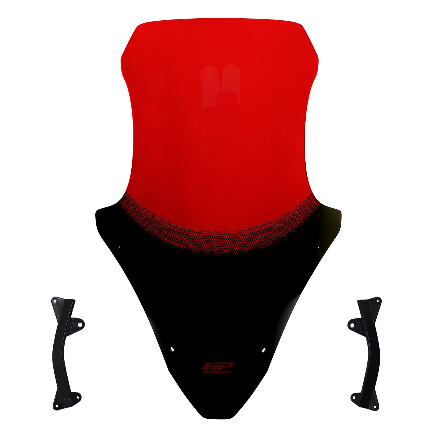 GP Kompozit Honda PCX 125 / 150 2021-2024 Uyumlu Baskılı Ön Cam Kırmızı