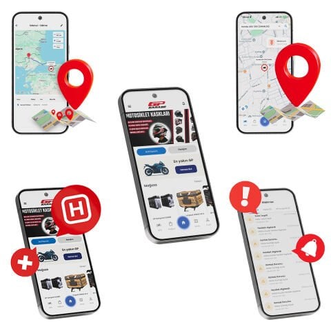 GP Garaj TKP001 Motosiklet Takip Ve Güvenlik Sistemi -  Yurt Dışı 2. Bölge Kullanım Paketi  - 15 Gün