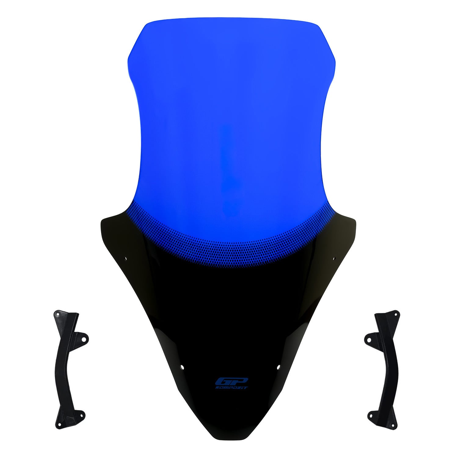 GP Kompozit Honda PCX 125 / 150 2021-2024 Uyumlu Baskılı Ön Cam Mavi