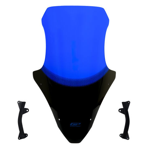 GP Kompozit Honda PCX 125 / 150 2021-2024 Uyumlu Baskılı Ön Cam Mavi