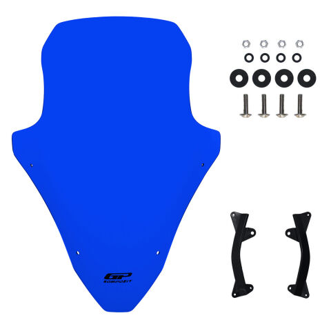 GP Kompozit Honda PCX 125 / 150 2021-2024 Uyumlu Ön Cam Mavi