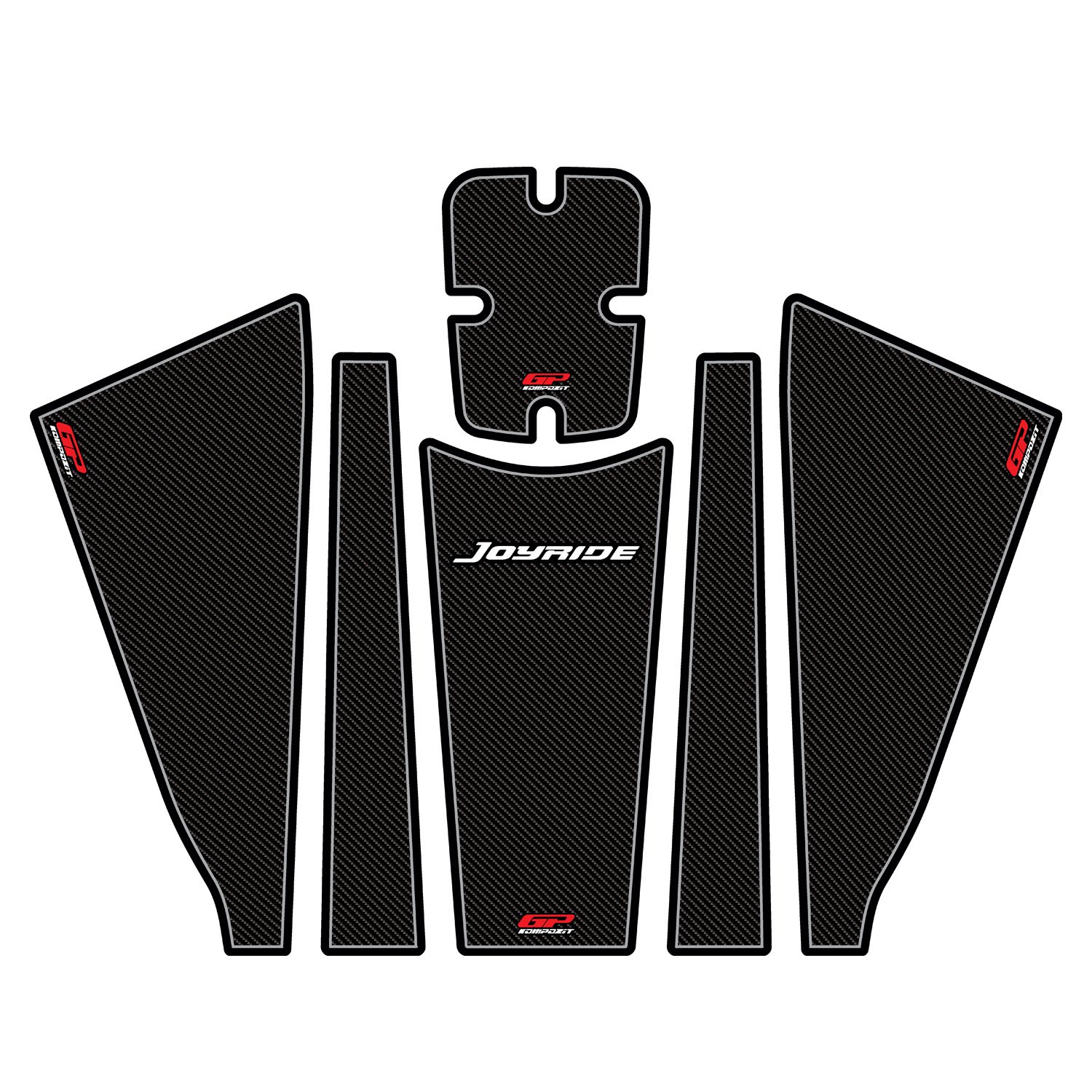 GP Kompozit SYM Joyride 300 2023-2025 Uyumlu Tank Pad Karbon