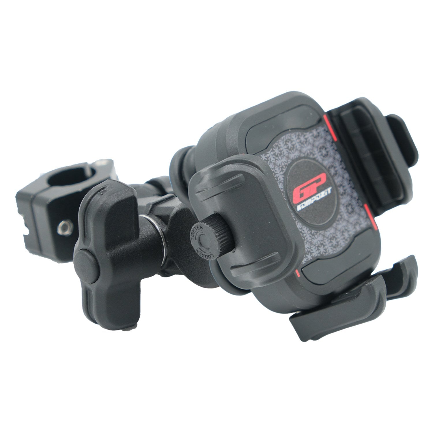 GP Kompozit TTR16 Universal Ayna Kolu Bağlantılı Titreşim Modüllü Telefon Tutucu Siyah