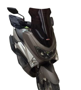 GP Kompozit Yamaha NMAX 125 / 155 2015-2020 Uyumlu Spor Ön Cam Füme