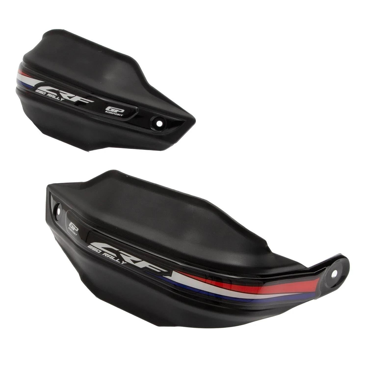 GP Kompozit Honda CRF250 Rally 2023-2025 Uyumlu Plastik Elcik Koruma Siyah