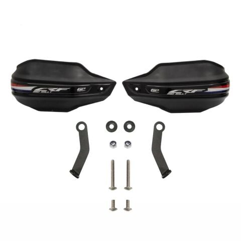 GP Kompozit Honda CRF250 Rally 2023-2025 Uyumlu Plastik Elcik Koruma Siyah