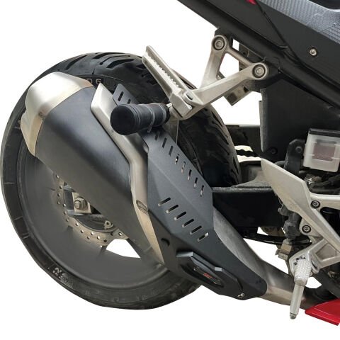 GP Kompozit Honda CBR500R 2025-2026 Uyumlu Egzoz Koruma Kapağı Siyah