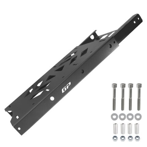 GP Kompozit Yamaha NMAX 125 / 155 2021-2025 Uyumlu Pratik Tak-Çıkar Kızaklı Arka Çanta Demiri Siyah