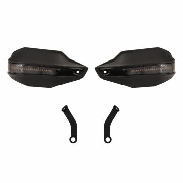 GP Kompozit CF Moto 250 CL-X 2022-2024 Uyumlu Led Sinyalli Elcik Koruma Siyah