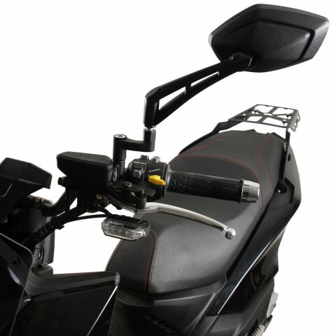 GP Kompozit Kymco KRV 200 2023 Uyumlu Ayna Genişletme Siyah