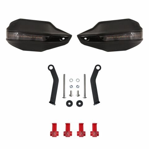 GP Kompozit Bajaj Pulsar NS 200 2014-2026 Uyumlu Led Sinyalli Elcik Koruma Siyah